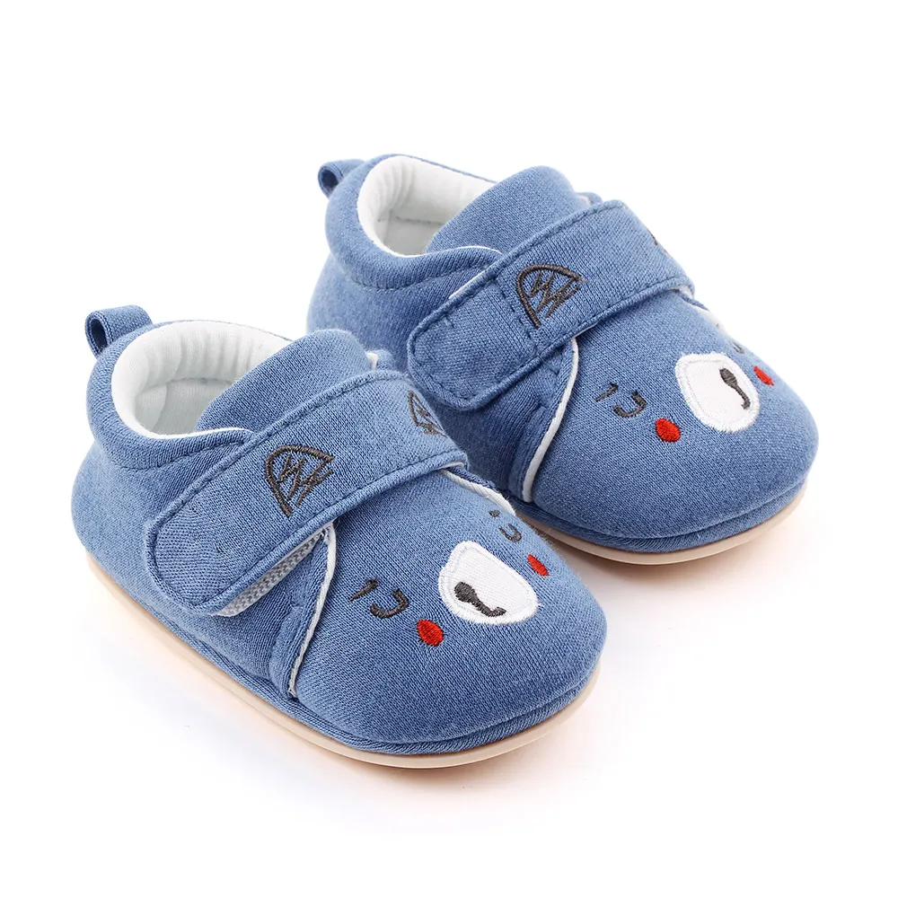 

2020 The New Embroidery cartoon Baby Anti-Slip Baby Girl Boy Shoes