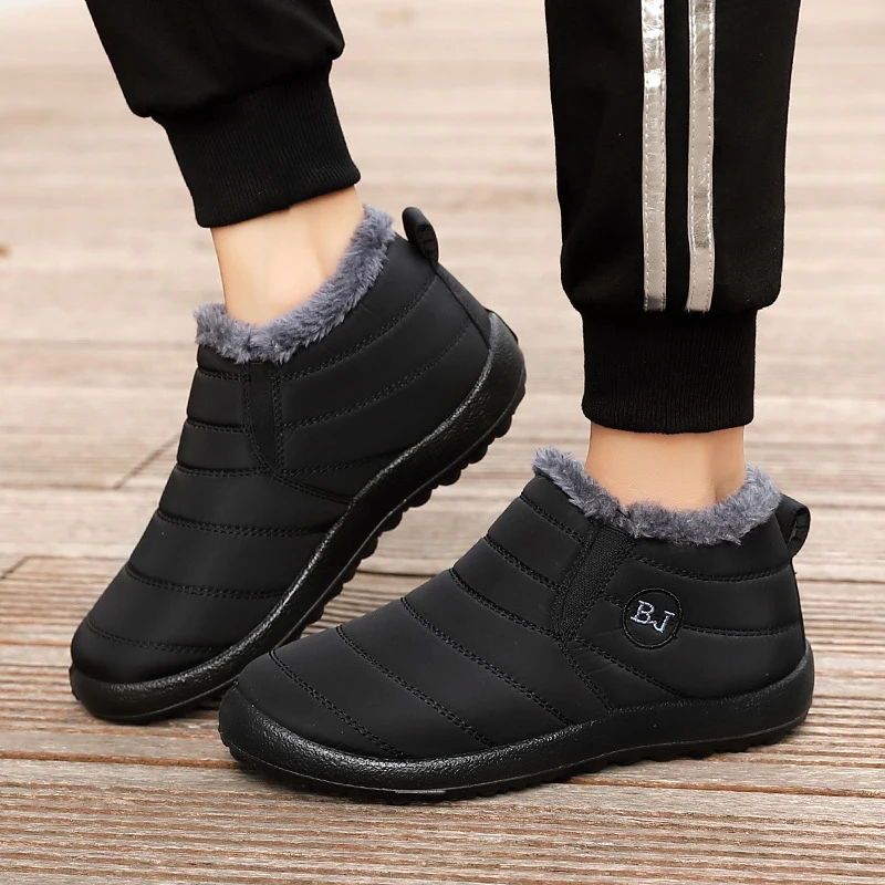 

Men'S Winter Shoes New Boots Men Snow Boots Casual Sneakers Men Boots Outdoor Furry Warm Male Shoe Waterproof Working Shoes