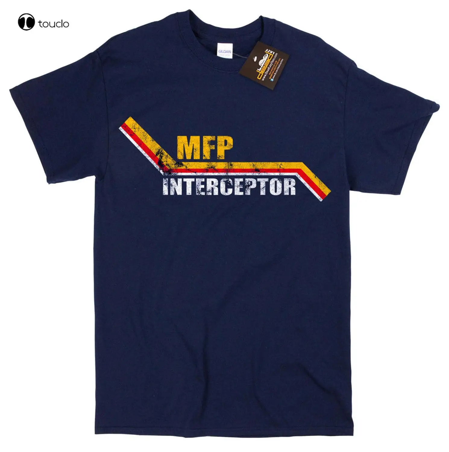 

Mad Max Mfp Interceptor Movie Inspired T Shirt - V8 Car Pursuit Navy Blue New