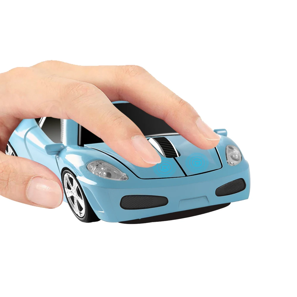 

New Wireles Mouse 1600DPI USB Optical Mause LED Car Shape Computer Mouse Portable Mini Ergonomic Gaming Mice For PC Gamer Laptop