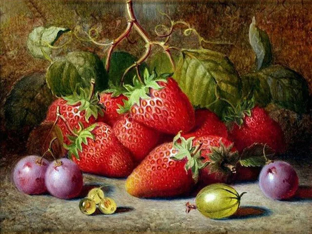 Алмазная живопись фрукты виноград 5d мозаика сделай сам полностью квадратная