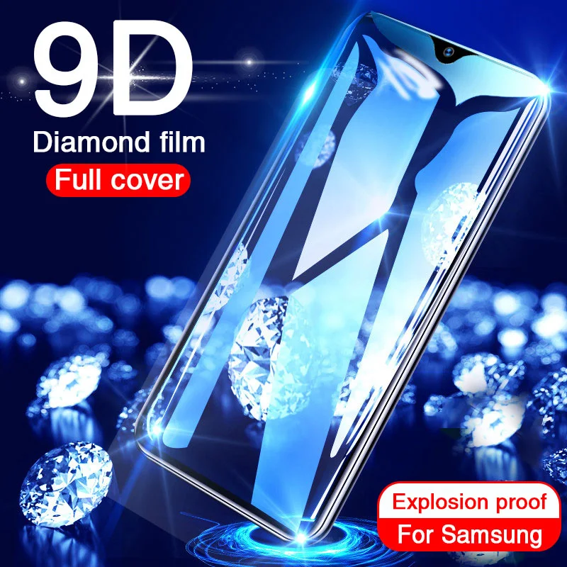 9D закаленное стекло на samsung Galaxy A50 A20 A10 протектор экрана для samsung A70 A40 A30 полное покрытие стекла на samsung A50