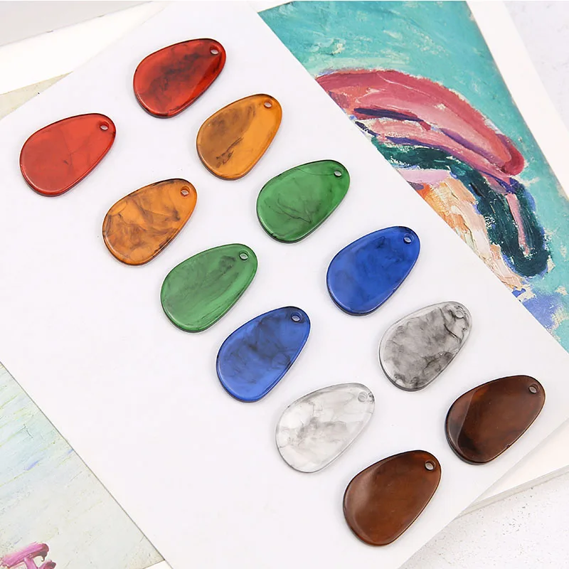 Новинка 30 шт./лот разноцветные геометрические круглые/в форме капли воды