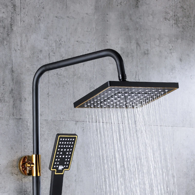 Смеситель для душа с термостатом цифровой кран горячей и холодной воды дождевая