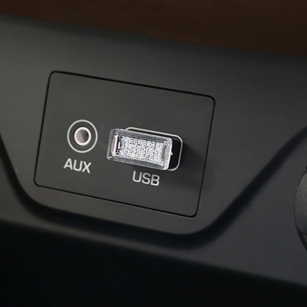 

Usb Mini Atmosphere Light Car Usb LED Decorative Lights Car Foot Lighting Lights Car Cigarette Lighter Atmosphere Lights