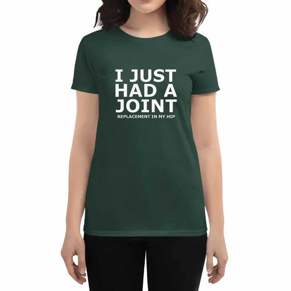 

Футболка женская с принтом «Я только что получил комбинированный», Свободный Топ в стиле оверсайз, новая летняя футболка с коротким рукавом...