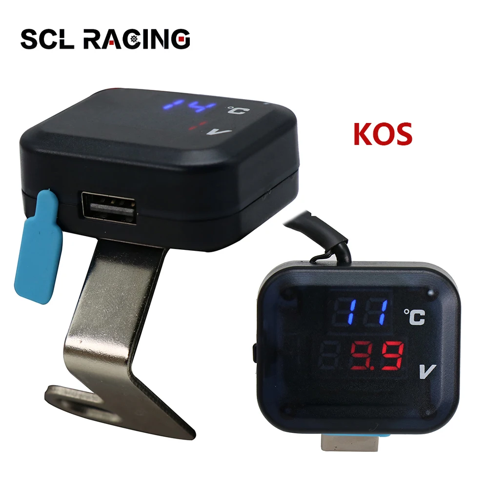 Универсальный Вольтметр для мотоцикла Alconstar KOSO 1 шт. дисплей температуры