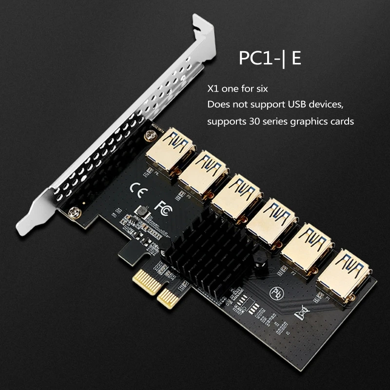 PCIe к адаптер PCI-Express от 1x до 16x1 6 USB 3 0 карта расширения майнинга PCI-E позолоченная