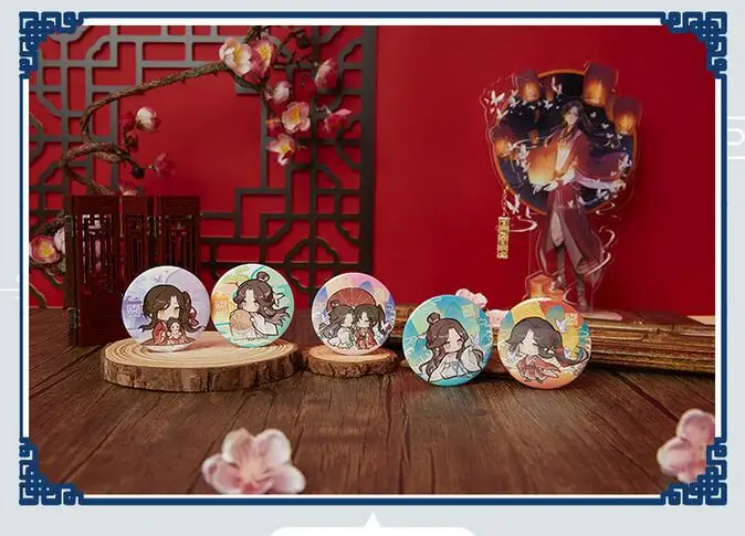 

Anime TianGuan CiFu Cosplay Xie Lian Huacheng Sanlang Tin Badge Pendant Badge Jewelry Birthday Christmas Gift
