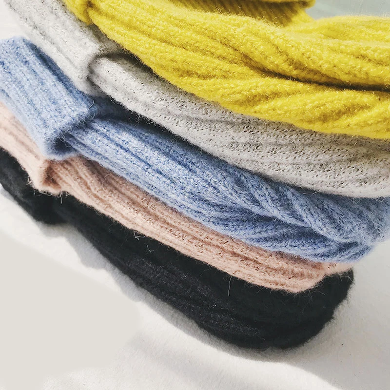 Зимняя шапка унисекс Осень зима шерсть смесь мягкая теплая вязаная мужская и