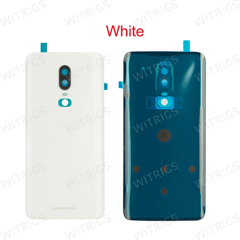 Witrigs для OnePlus 6 крышка батареи задняя крышка задняя дверь корпус крышка чехол оболочка замена с клейкой линзой для One Plus 6