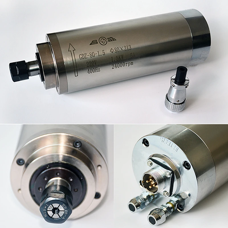 CNC Water-Cooled Spindle Motor 220V 800W For Engraving Machine With 4 Bearings | Инструменты
