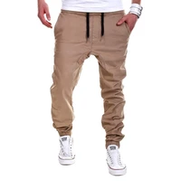casual men pants unique pocket hip hop harem pants brand male trousers solid pants sweatpants plus size