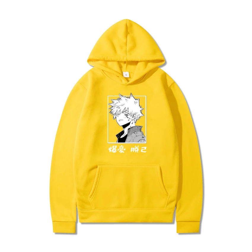 Горячая Harajuku my hero Академия мужская толстовка с капюшоном короткая футболка