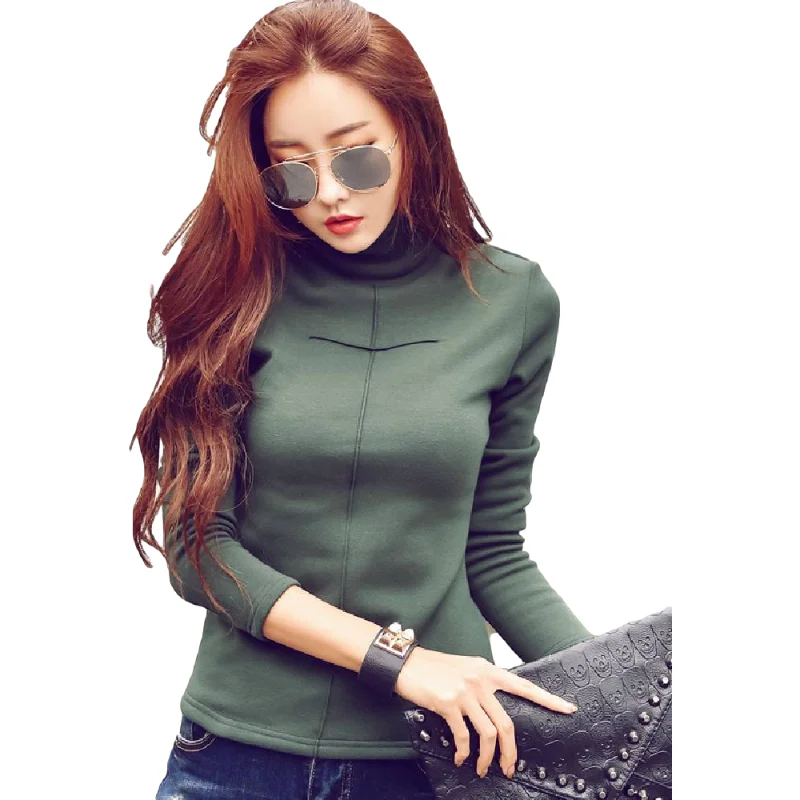 

New Spring Top Sexy T Shirt Women Elasticity T-Shirt Korean Style Tee Woman Clothes Slim Tshirt Female Skinny Long Sleeve Tops