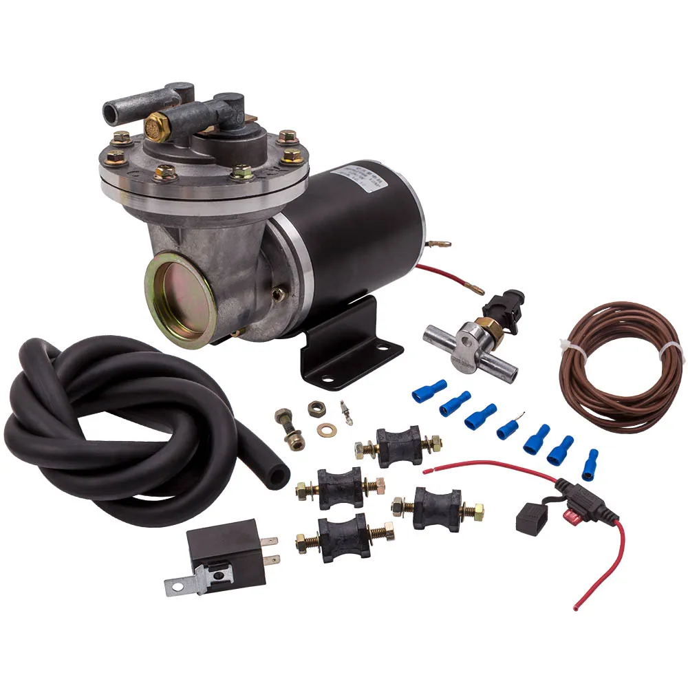 

12 Volt Electrical Power Brake Booster Vacuum Pump Pressure Switch 18" to 22" for GM Chevy Ford 18" - 22" w/Vacuum Hose