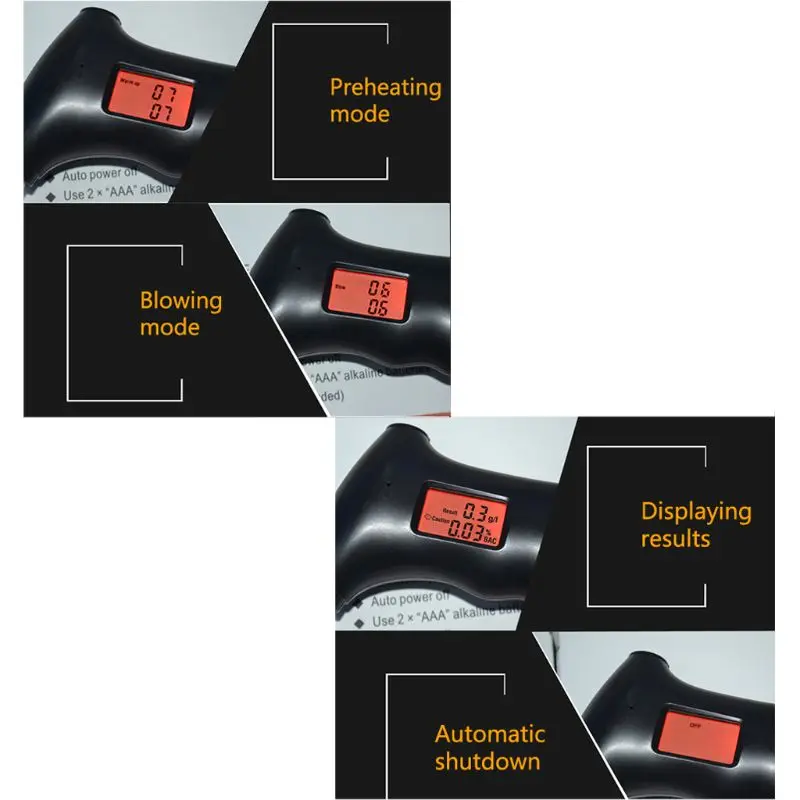 Высокоточный Профессиональный полицейский цифровой алкотестер GREENWON Прямая