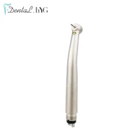 dental high speed handpiece push button standard head 24holes air turbine single water spring gold color