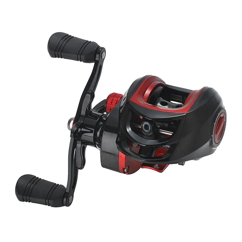 

High Quality Ultra light Black Red Smooth Lure Wheel Water Drop Wheel Raft Fishing Horse-mouth Fishing Wheels Fishing Equipment