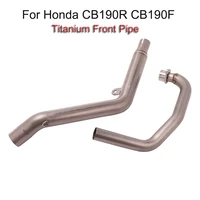 motorcycle modified titanium front link tube header connect pipe for honda cb190 cbf190 cb190r