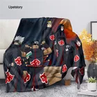 Ультрамягкое Флисовое одеяло с принтом аниме Upetstory Shippuden Akatsuki для детей, Фланелевое покрывало Sherpa, постельное белье, диван