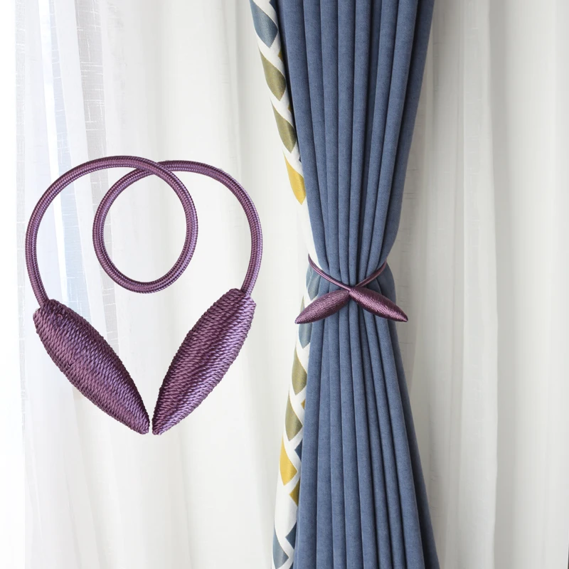 

2Pcs Powerful Curtain Tie backs Magnet Tieback Buckle Holdback Arbitrary Shape Curtains Holder Magnetic Clip
