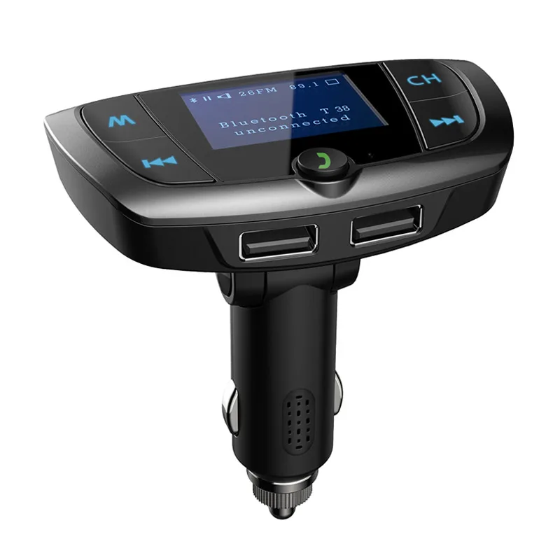 Автомобильный комплект jajabor с Bluetooth Hands Free, fm-передатчик, fm-модулятор, автомобильное зарядное устройство, поддержка TF карты/U диск воспроизведения