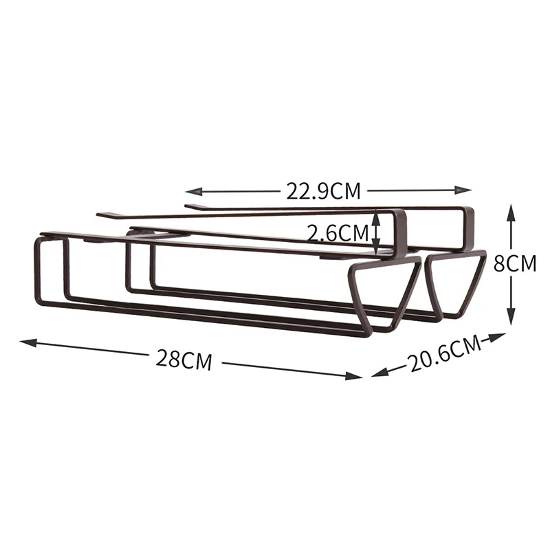 Подвесной Держатель для бокала вина держатель шампанского под шкаф полка