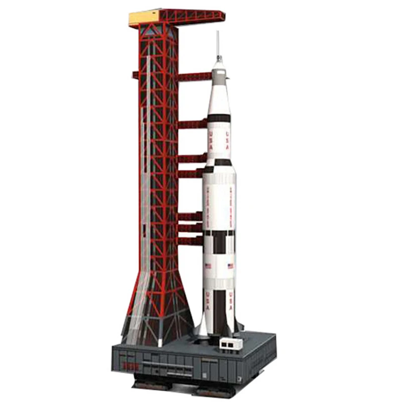 Горячая Распродажа 37 см 1:300 Saturn V ракета бумажная модель сделай сам головоломка