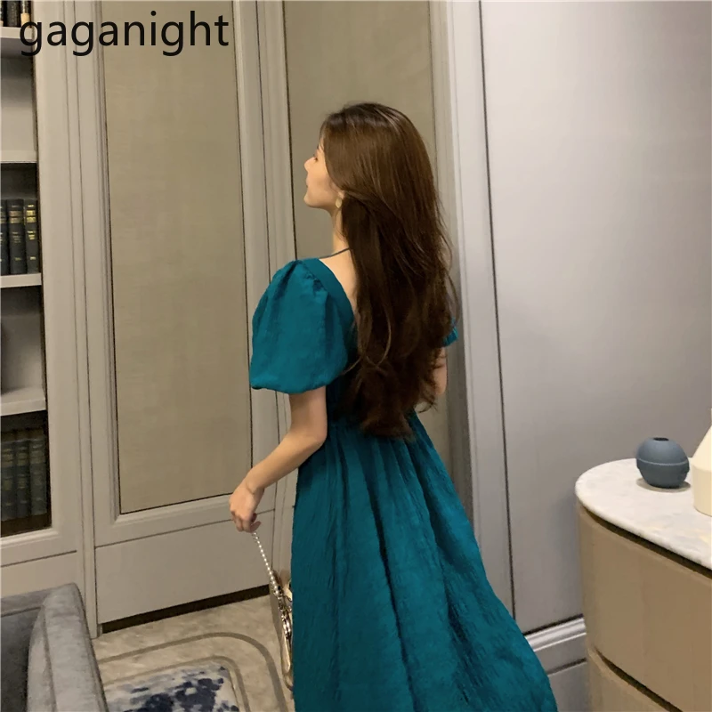 Gaganight модное женское летнее длинное платье с коротким рукавом облегающее