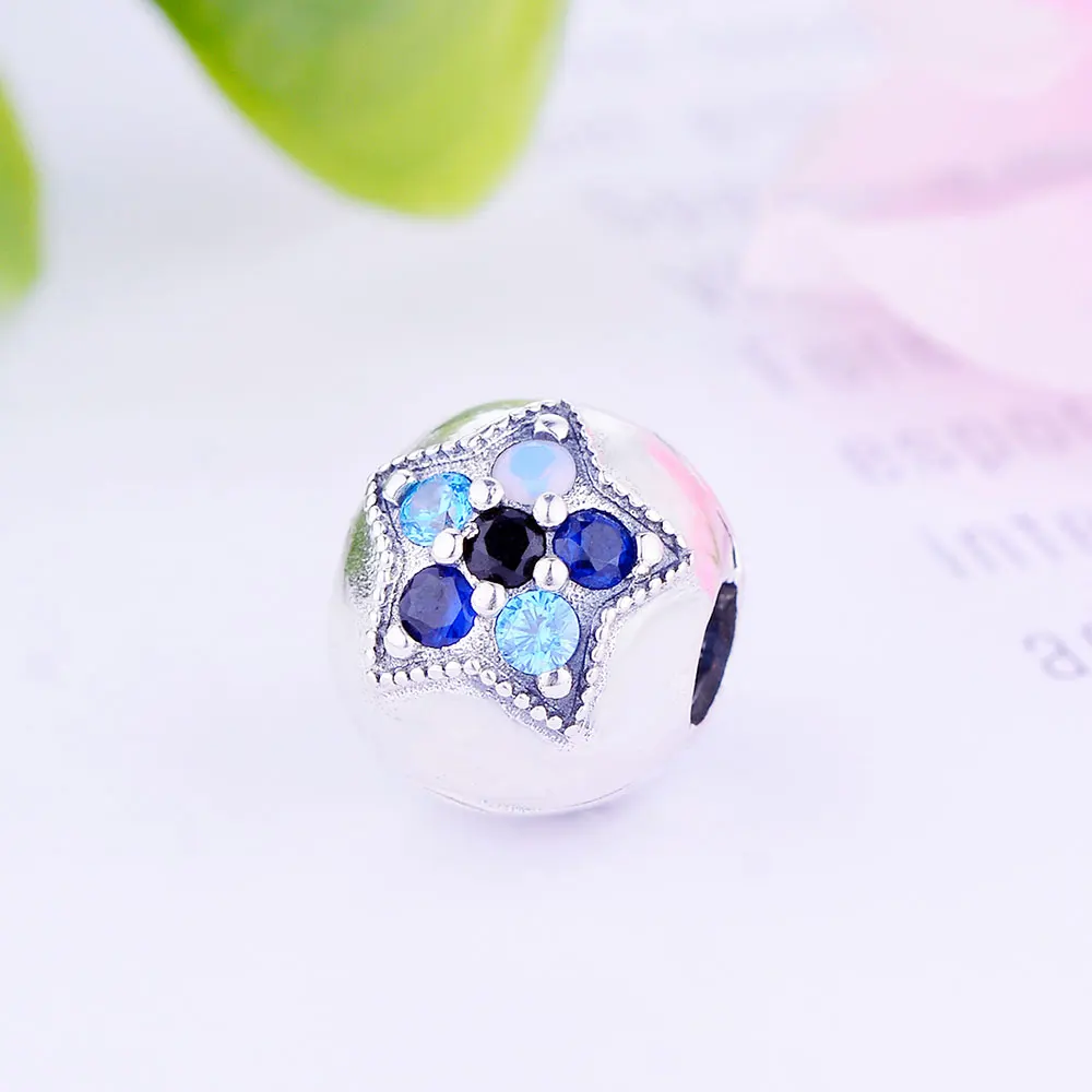 Цена оптовой продажи Аутентичные 925 стерлингового серебра циркония клип