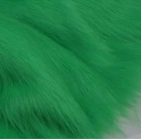 green 150 см* 100 см 7 см меховая длина, плюшевая ткань, мохнатая ткань для демонстрации, мягкая ткань из искусственного меха животных, ткань для обивки одежды - Цвет: green
