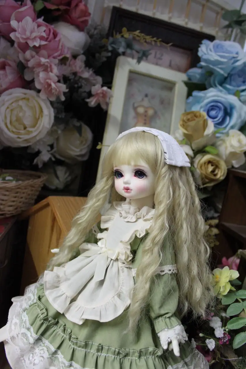 BJD Кукла Одежда для 1/3 1/4 1/6 blythes размер кукла светильник зеленый в дворцовом стиле