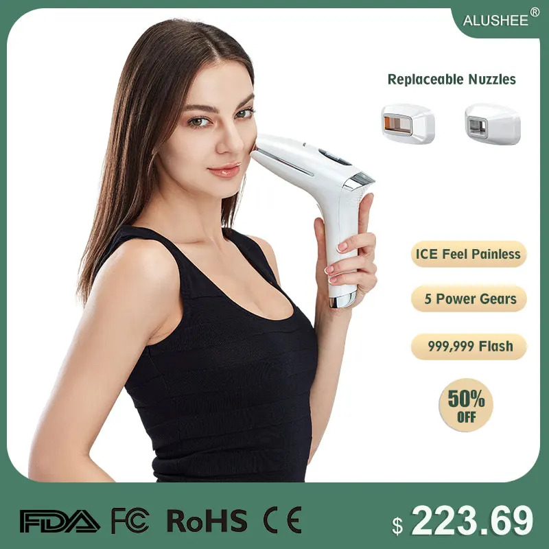 

IPL Laser Hair Removal Machine Permanent Laser Epilator 999,999 Flashes Sapphire Ice Painless Depilador Whole Body Dropshipping