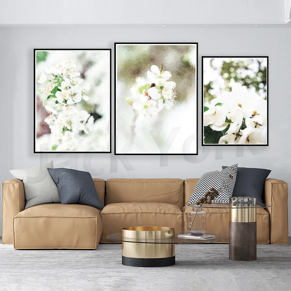 

Черно-белый нейтральный ботанический цветок галерея настенные художественные принты, акварель цифровая загрузка Цветочный декор Фотограф...