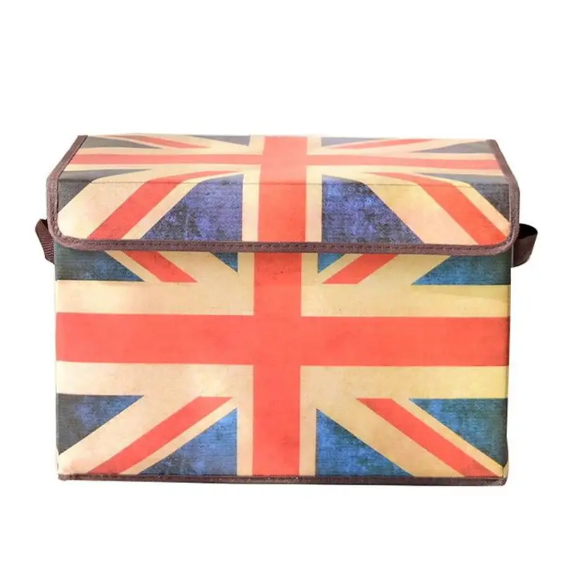 

1Pc Retro Sundires Storage Box Decorative Storage Case Folding Clothing Box
