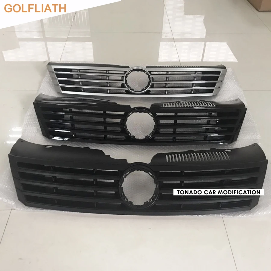 GOLFLIATH-rejilla central para parachoques delantero de coche, rejilla de radiador, color negro/plateado, para Volkswagen/ VW Passat CC 2013-2017