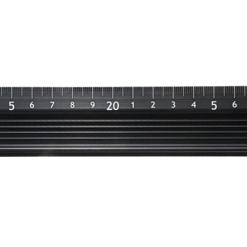 

45cm Aluminum Alloy Ruler Student Laser Printing Scale Ruler Millimeters Scale Safety Cutting Marking for School Art Craft