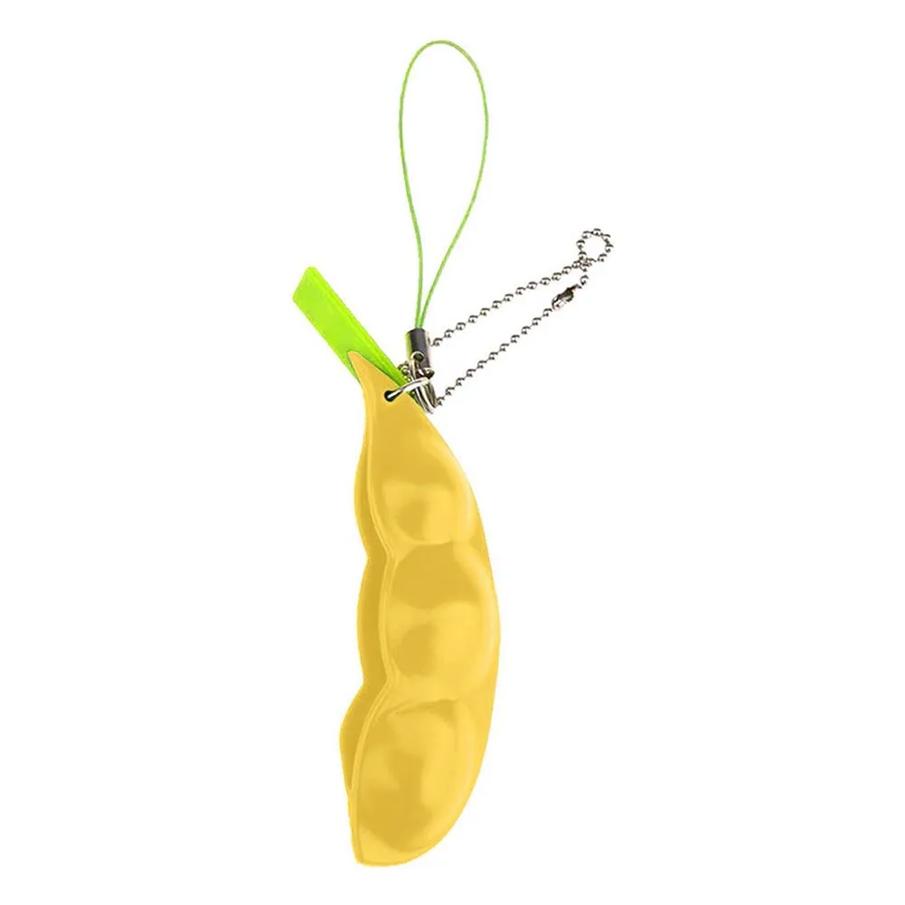 Juguete de descompresi&oacute;n Edamame para ni&ntilde;os, juguete blando de goma de juguete para aliviar el estr&eacute;s, regalo sensorial-4