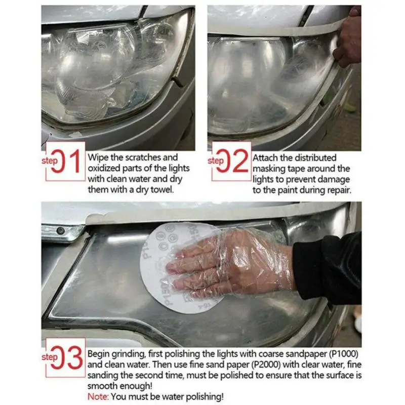

Car Headlight Cleaner Maintenance Retreading Agent Spray Polish Repair Fluid Headlight Clraning Polishing Anti-scratch Car Parts