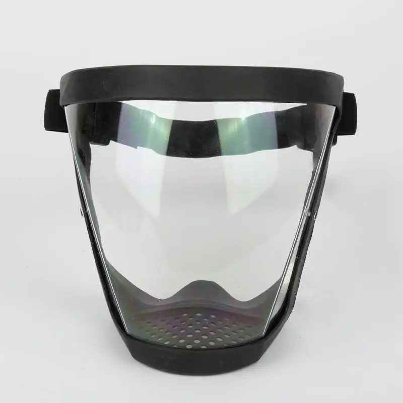 

Bicycle Face Mask Motorcycle Bike Windproof Protective Mask Sport Transparent Full Face Shield Cover Facial Anti-fog Glasses