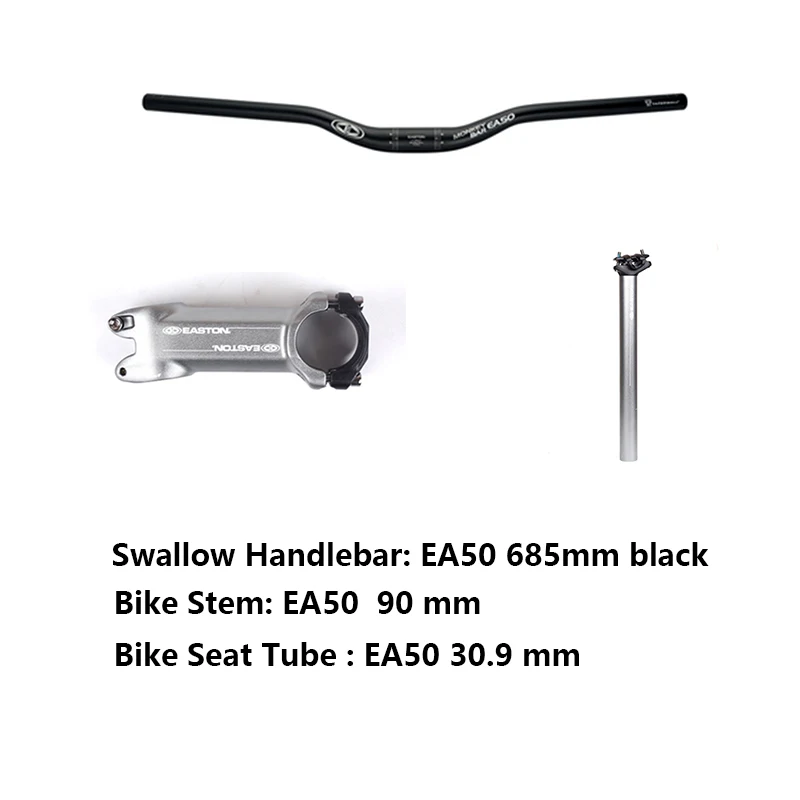 

easton outdoor sport mountain bike bicycle road bike handlebar seat post stem curved cycling riding straight handle suit