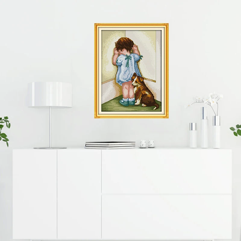 Набор для вышивки крестиком из хлопка и холста | Дом сад