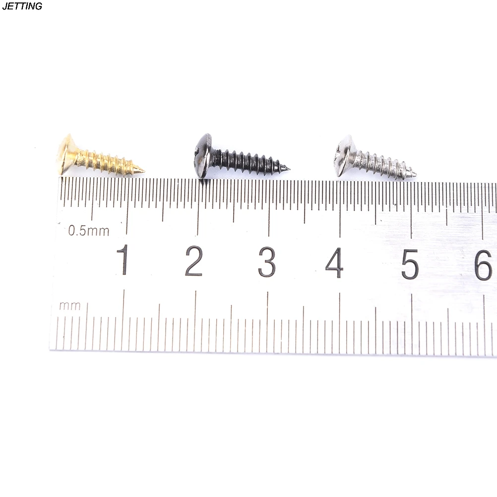 

25PCS/Pack 3mm Guitar screws Electric Guitar Pickguard Screws For Pickguards Guitar Back Plates
