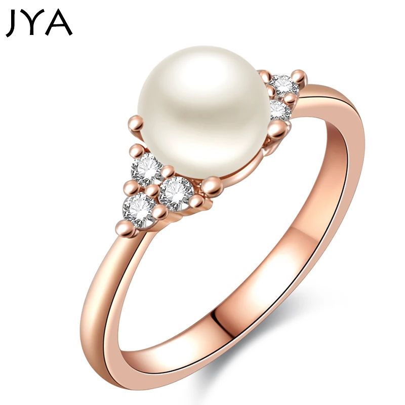 Cpop простые искусственные кольца Стразы для женщин розовое золото женские