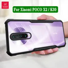 Xundd Case For Xiaomi Poco X2 Case Shockproof Transparent Protective Case Soft Back Cover Black For Redmi K30 i 4G 5G Cover