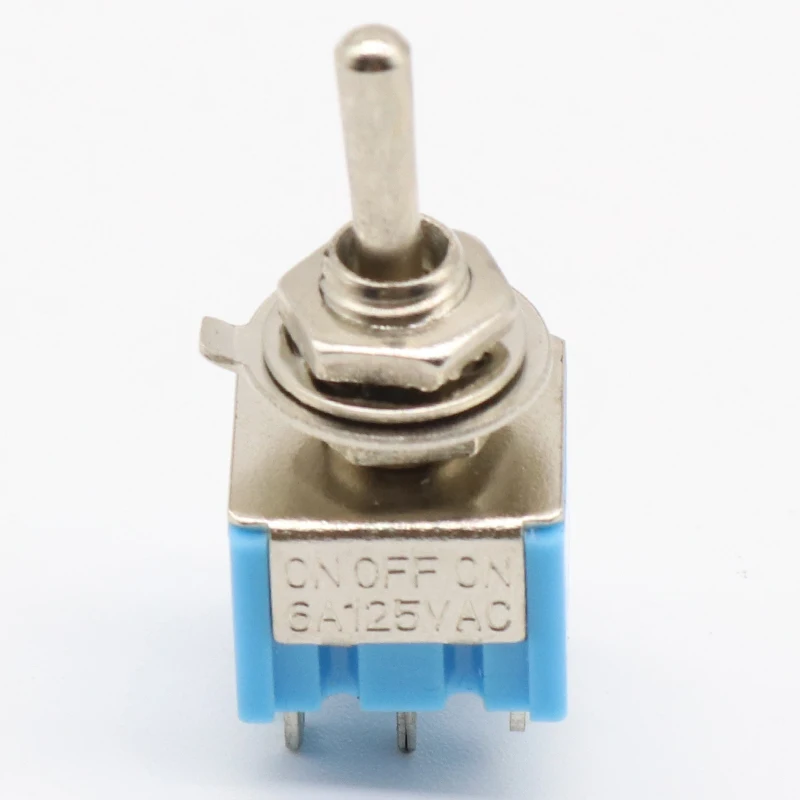 Акция! 5 шт. 3 позиционный миниатюрный переключатель 2P2T DPDT ВКЛ ВЫКЛ 6 А 125