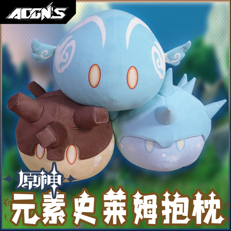 

Anime Game Genshin Impact Wind Ice Rock Fire Thunder Slime Plush Doll Universal Cute Plush Pillow Cushion Gift