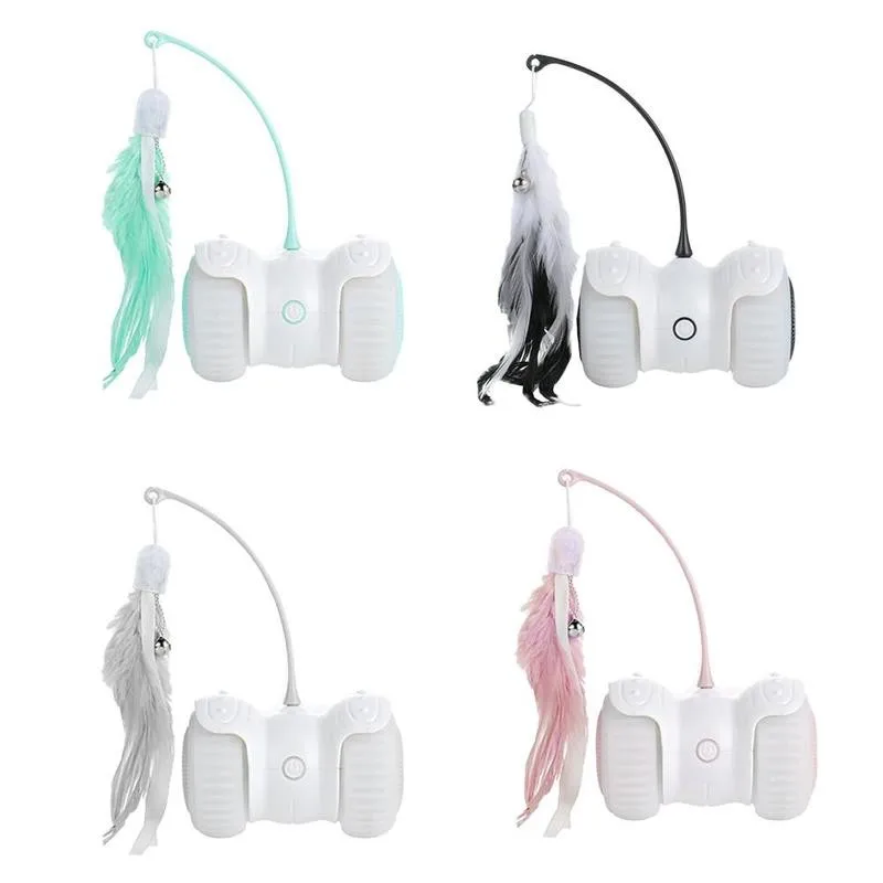 

Smart Automatic OFF/ON Interactive Cat Toys When The Cat Toy Rechargeable Remote Control Pet Toy USB Charger