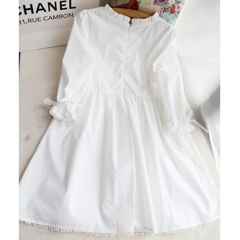 Женское элегантное платье милой девушки из леса белое кружевное принцессы в